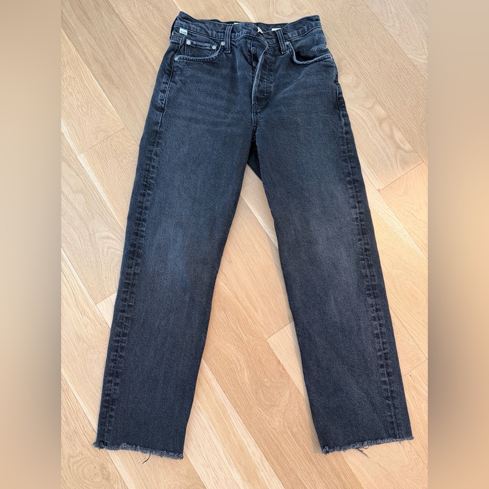 Citizens of Humanity black wash Florence Denim Jeans